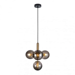 kinkiecik.pl Lampa wisząca Ravena PND-2324-4B BRO+SG Italux